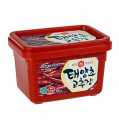Paprika -/ Chili Paste für koreanische Küche, scharf (Sempio) - 500 g - Pe-dose
