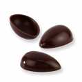 Pralinen-Ei-Halbschalen, Zartbitter, klein, 40x26mm, Läderach (Ostern) - 588 Stück - Karton