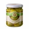 Inlagda kronartskockor - Carciofini sott`olio, i olivolja, Venturino - 180 g - Glas