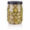 Green olives, without core, in Lake, Linos - 1.5 kg - Glass