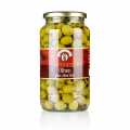Green olives, without core, in brine - 935 g - Glass