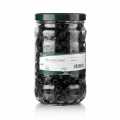 Olives negres, sense pinyol, seques, al forn (del forn) - 1,1 kg - Vidre