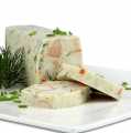 Terrine af vildtfisk, med laks, sandart, helleflynder og surimi - 1 kg - Pe-shell