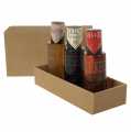 Gölles Vinegar Atomizer Set: Balsam Apple Cider Vinegar, Raspberry and Schilcher Vinegar - 375 ml, 3 x 125 ml - carton