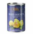 Baby-Birnen, leicht gezuckert, mit Stiel, ca. 7-9 St, Thomas Rink - 425 g - Dose