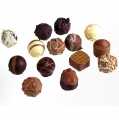 Truffels en chocolaatjes - speciaal mengsel, 14 soorten, Peters - 1,93 kg, ongeveer 154 st - doos