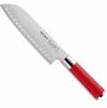 Seria Red Spirit, noz Santoku z zabkowanym ostrzem, 18cm, GRUBY - 1 kawalek - skrzynka