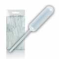Pasteur pipette, suction volume 4ml, 8cm long, plastic - 1 pc - loose