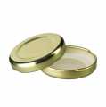 Lid, gold, for hexagonal glass, 43mm, 45,47,53 ml - 1 pc - loose