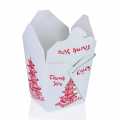 Einweg Take-away-Box Asia, mit Bügel und Pagode bedruckt, 950 ml, Fold-Pak - 1 St - Lose