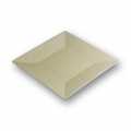 Piatto riutilizzabile in legno di bambu, crema, lavabile in lavastoviglie, 23 x 23 cm - 1 pezzo - Sciolto