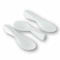 Finger food dishes, plastic - spoon, white, small handle, big head - 200 St - Carton