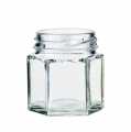 Glass, hexagonal, 45 ml, 43mm mouth, without lid - 1 pc - loose