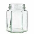 Verre, hexagonal, 107 ml, bouche 48mm, sans couvercle - 1 pc - en vrac