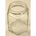Glass, hexagonal, 191 ml, Ø 58mm mouth, without lid - 1 pc - loose