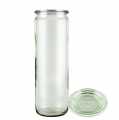 Lintel shape rod glass, Ø 60mm, 600 ml, without clips and Rubber ring, alarm clock - 1 St - Loosely