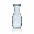 Glazen fles, 500 ml, met deksel, wake-up - 1 st - los