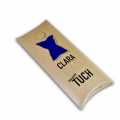 Glass polishing cloth Clara, made of microfiber, blue - 1 pc - carton