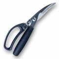 Poultry shears, stainless steel with plastic soft handle, 23cm long - 1 piece - loose
