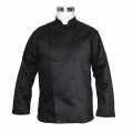 Kochjacke Basic, schwarz, Gr. L, inkl. 10 Knöpfe, Karlowsky - 1 Stück - Folie