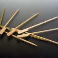 Bamboo skewers, with leafy ends, 15 cm - 250 h - bag