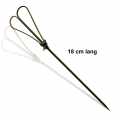 Bamboo skewers, with heart, black, 18 cm - 100 hours - bag