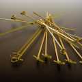 Bamboo skewers, with knot end, green, 18 cm - 50 hours - bag