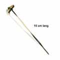 Bamboo skewers, with knot end, turned, black, 15 cm - 250 h - bag