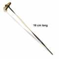 Bamboo skewers, with knot end, turned, black, 18 cm - 250 h - bag