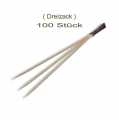 Bamboo skewers, with 3 prongs, tied brown, 9 cm - 100 hours - bag