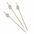 Wooden skewers - with transparent plastic diamond, 9 cm - 100 hours - bag