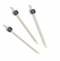 Wooden skewers - with transparent black cube, 9 cm - 100 hours - bag