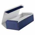 Wine present box, satin blue, for 2 bottles a 0,75 l - 1 pc - loose