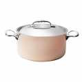 deBUYER Prima Matera induction roasting pan and lid, copper-stainless steel, Ø 20cm - 1 pc - carton