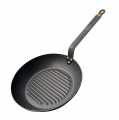 deBUYER Mineral B Element ijzeren pan met grillbodem, Ø 32cm, 4,2cm hoog - 1 st - karton