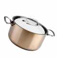 deACQUIRENTE Coperchio per pentola a induzione Prima Matera, acciaio inox ramato, Ø 24 cm - 1 pezzo - Cartone