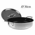 Jamie Oliver - Tefal INOX COPPER INDUCTION, serving pan with lid, Ø 30 cm - 1 St - Carton