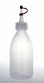 Plastic wash bottle, with dropper bottle / cap, 250 ml - 1 pc - loose