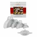 Pastamaskin, plastformer for ravioli, Maultaschen, pizza calzone etc. - 5 stk. - Kartong