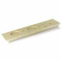 Stick bread holder, for 6 loaves, incl. 3 dip recesses Ø 6cm, 40x10cm - 1 pc - loose