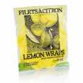 The Original Lemon Wraps - lemon scarf, yellow, with green tie - 12 hours - bag