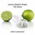 The Original Lemon Stretch Wraps - Zitronenserviertuch, weiß mit Gummiband - 100 Stück - Beutel