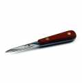 Oyster knife with wooden handle, narrow blade - 1 pc - loose