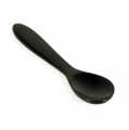 Caviar horn spoon, buffalo, black brown - 1 pc - loose