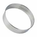 Stainless steel ring cookie cutter, smooth, Ø 10cm, 2.5cm high, 0.3mm thick - 1 St - Loosely