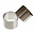 Preres unaza inox, i lemuar, Ø 5cm, 3.6cm i larte, 1.3mm i trashe - 1 cope - Te lirshme