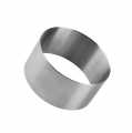 Stainless steel ring cookie cutter, smooth, Ø 8cm, 4cm high, 1.3mm thick - 1 St - Loosely