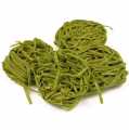 Fresh tagliarini with spinach, green, ribbon noodle, 3mm, pasta Sassella - 500 g - bag