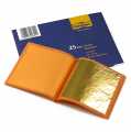 Gold - Blattgold Heftchen, 22 Karat, 80 x 80 mm, E175 - 25 Blatt - Heft