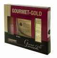 Gouden starterset, 5x bladgoud 65x65mm, goudpoeder, 22 karaat, kwast, E175 - 3 stuks - karton